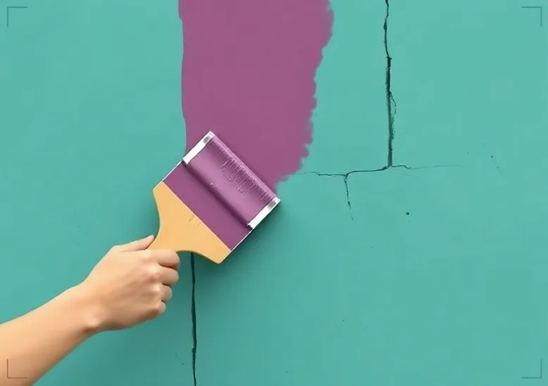 Ponçage et rebouchage des fissures avant mise en peinture